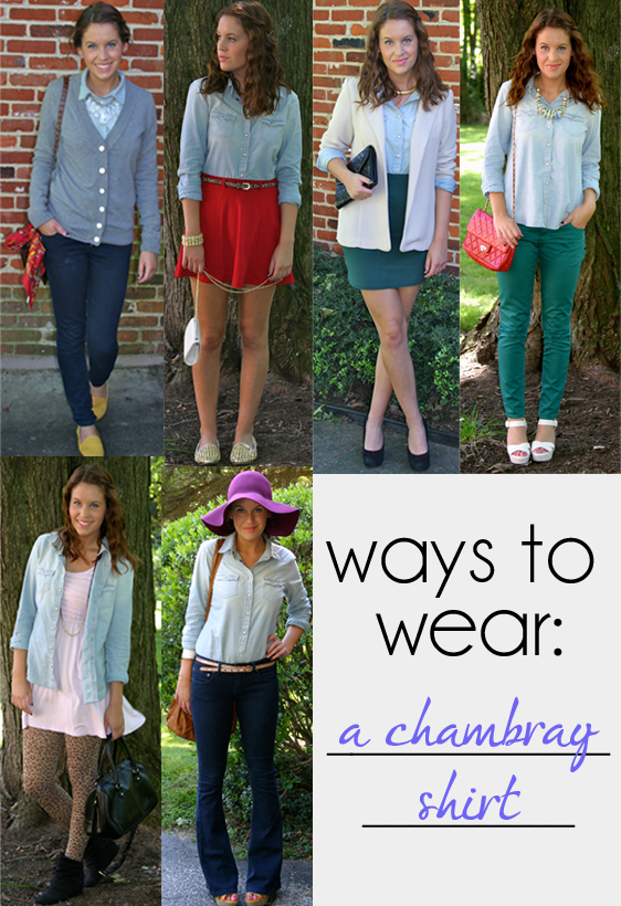 How to wear a chambray shirt best sale