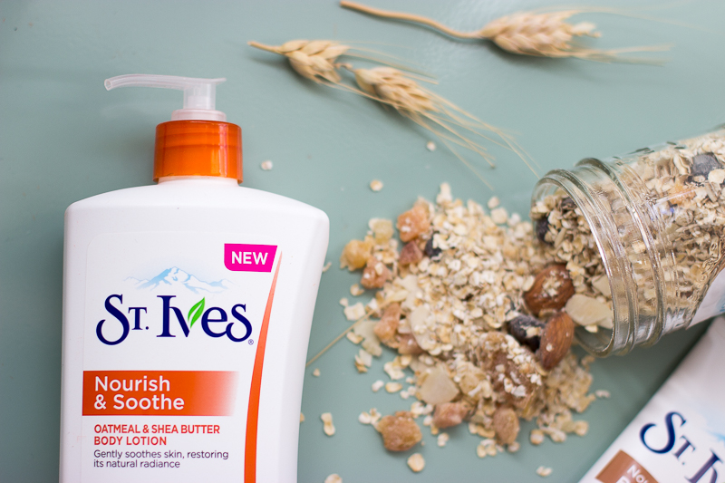 St. Ives oatmeal and shea butter body lotion